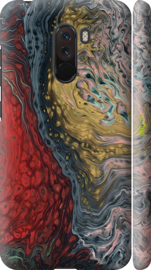 3D пластиковый матовый чехол С изображением абстрактной живописи для Xiaomi Pocophone F1 - 6530m-1556 изображение 