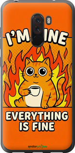 2D пластиковый чехол 'Funny Cat' для Xiaomi Pocophone F1 изображение 5