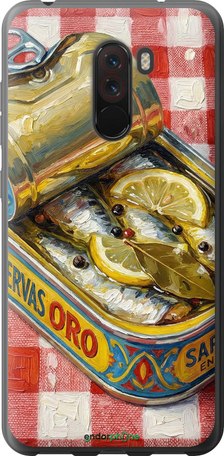 2D пластиковый чехол Vintage Sardine Tin Phone для Xiaomi Pocophone F1 - 6772t-1556 изображение 