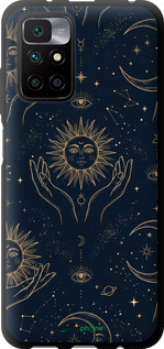 TPU чехол Celestial Harmony: Sun & Moon Gold Mystic Pattern для Xiaomi Redmi 10 - 6778b-2488 изображение 