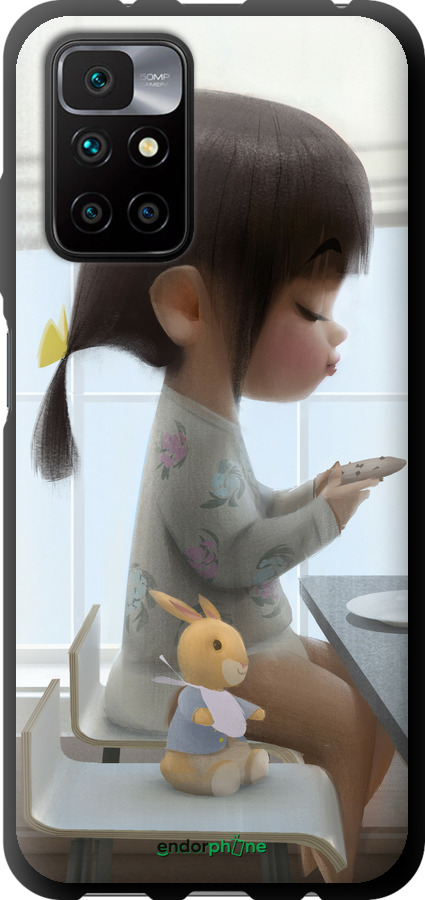 TPU чехол Мила дівчинка з зайчиком для Xiaomi Redmi 10 - 4039b-2488 изображение 
