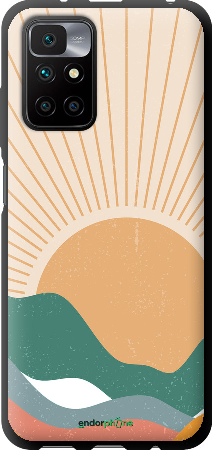 TPU чехол Горы и солнце v2 для Xiaomi Redmi 10 - 5488b-2488 изображение 