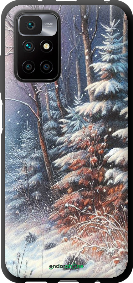 TPU чехол Зимовий пейзаж для Xiaomi Redmi 10 - 5814b-2488 изображение 