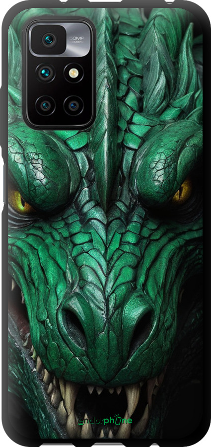 TPU чехол Зелений дракон v2 для Xiaomi Redmi 10 - 5817b-2488 изображение 
