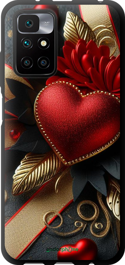 TPU чехол Сердечки v2 для Xiaomi Redmi 10 - 5832b-2488 изображение 