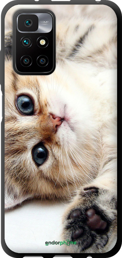 TPU чехол Котик для Xiaomi Redmi 10 - 6024b-2488 изображение 