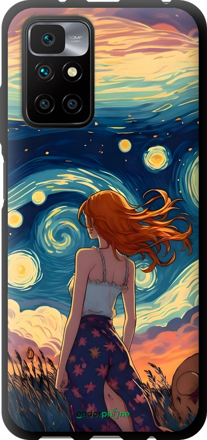 TPU чехол Дівчина Арт для Xiaomi Redmi 10 - 6325b-2488 изображение 