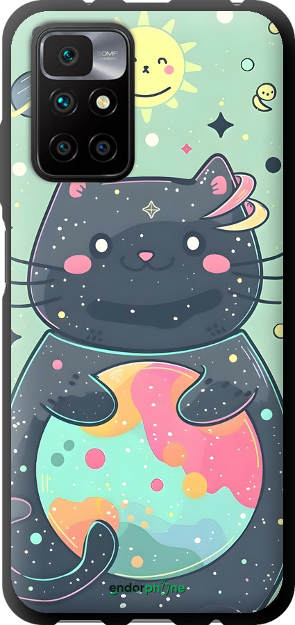 TPU чехол Милый котик для Xiaomi Redmi 10 - 6364b-2488 изображение 
