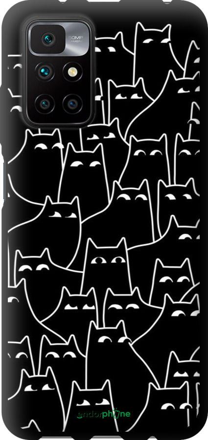 TPU чехол С изображением кошек для Xiaomi Redmi 10 - 6470b-2488 изображение 