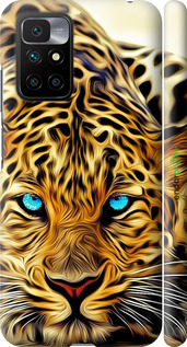 3D пластиковый матовый чехол Леопард для Xiaomi Redmi 10 - 6611m-2488 изображение 