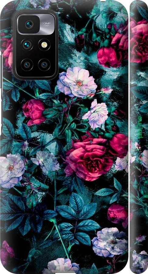 3D пластиковый матовый чехол Сад и розы для Xiaomi Redmi 10 - 6483m-2488 изображение 