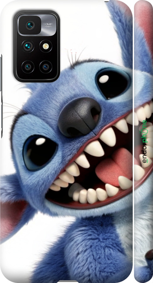 3D пластиковий матовий чехол Стіч для Xiaomi Redmi 10 - 6684m-2488 изображение 