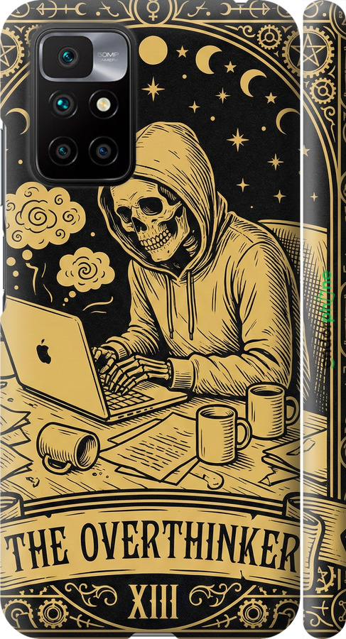 3D пластиковый матовый чехол The Overthinker для Xiaomi Redmi 10 - 6774m-2488 изображение 