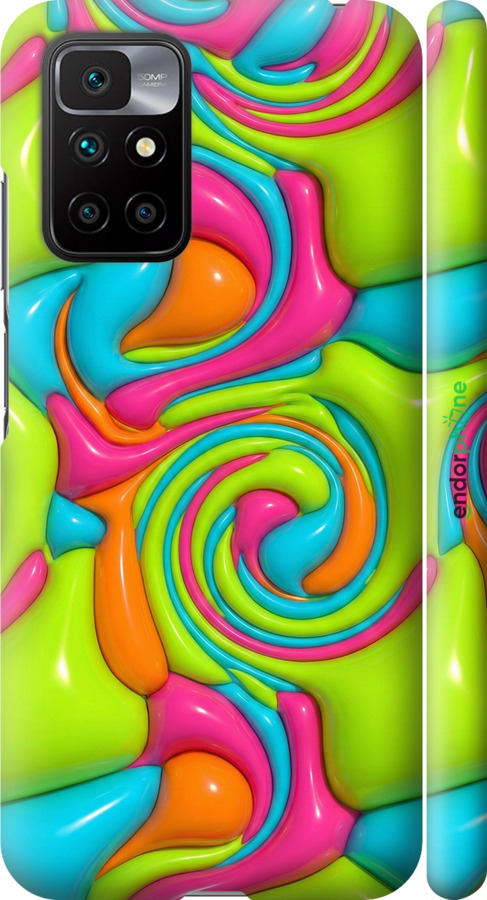 3D пластиковый матовый чехол Y2K Jelly Dream для Xiaomi Redmi 10 - 6780m-2488 изображение 