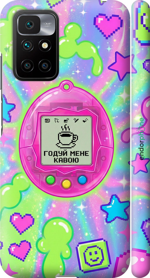 3D пластиковий матовий чехол Y2K Aesthetic Retro Pet: Годуй мене кавою для Xiaomi Redmi 10 - 6784m-2488 изображение 