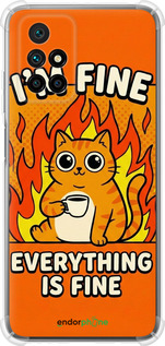 Силикон с усиленными углами чехол Funny Cat для Xiaomi Redmi 10 - 6786sp-2488 изображение 