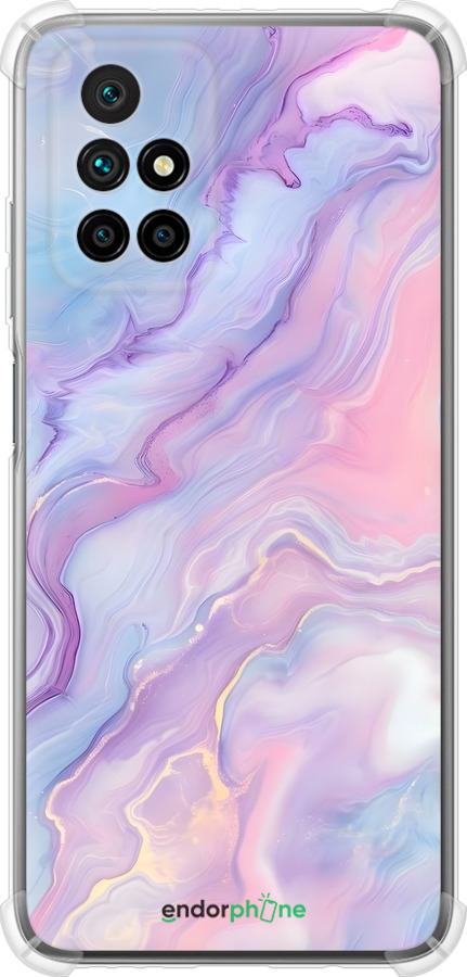 Силикон с усиленными углами чехол Нежный мрамор для Xiaomi Redmi 10 - 6310sp-2488 изображение 