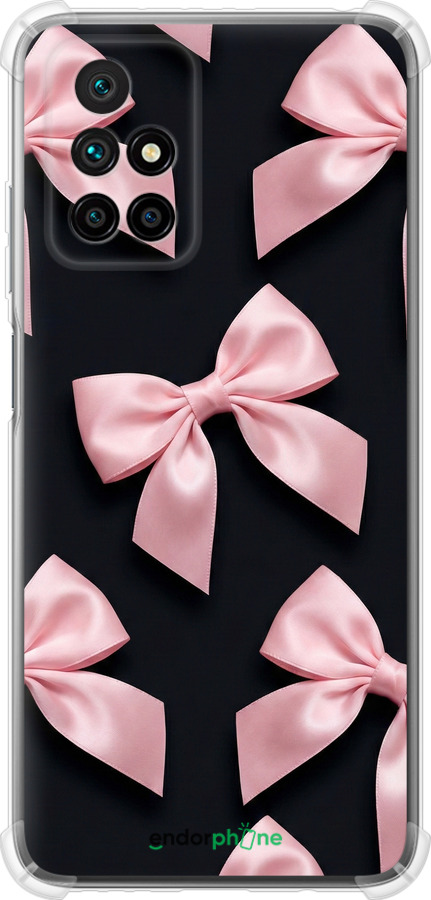 Силикон с усиленными углами чехол Coquette Ribbons Dark Coquette для Xiaomi Redmi 10 - 6767sp-2488 изображение 