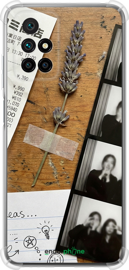 Силикон с усиленными углами чехол Aesthetic Scrapbook Collage для Xiaomi Redmi 10 - 6773sp-2488 изображение 