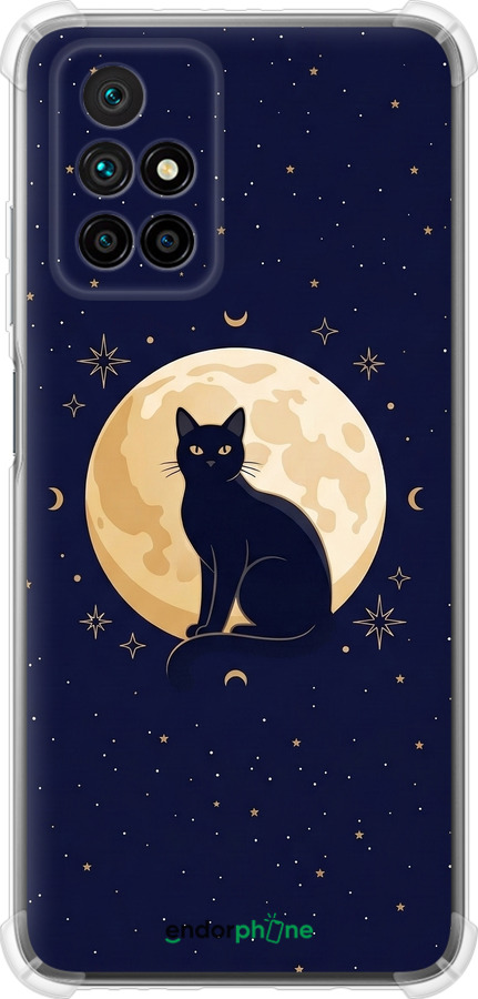 Силикон с усиленными углами чехол Cute Cat Celestial/Witchy для Xiaomi Redmi 10 - 6787sp-2488 изображение 