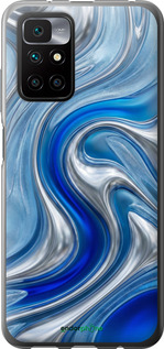 2D пластиковий чехол Liquid Chrome для Xiaomi Redmi 10 - 6781t-2488 изображение 