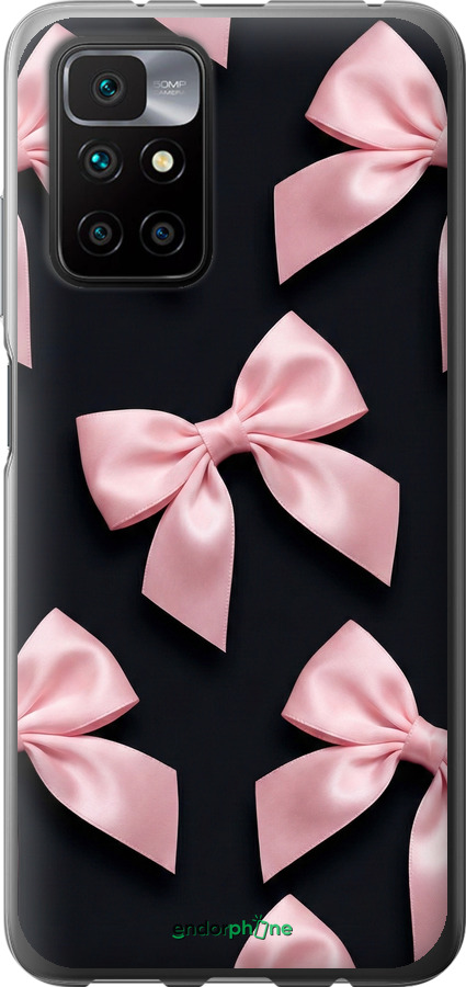 2D пластиковый чехол Coquette Ribbons Dark Coquette для Xiaomi Redmi 10 - 6767t-2488 изображение 