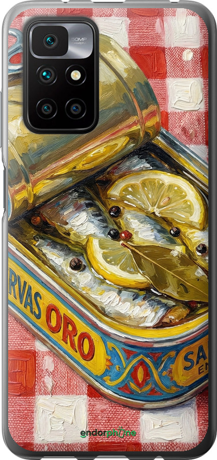 2D пластиковый чехол Vintage Sardine Tin Phone для Xiaomi Redmi 10 - 6772t-2488 изображение 