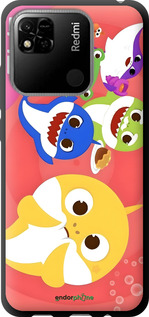 TPU чехол Бейби Шаркс для Xiaomi Redmi 10A - 6305b-2578 изображение 