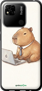 TPU чехол Funny Capybara CEO Working для Xiaomi Redmi 10A - 6777b-2578 изображение 