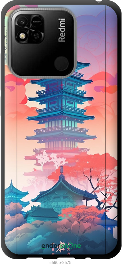 TPU чехол Япония монастырь для Xiaomi Redmi 10A - 5590b-2578 изображение 