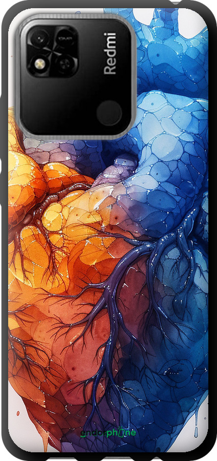 TPU чехол Арт-сердце для Xiaomi Redmi 10A - 6034b-2578 изображение 
