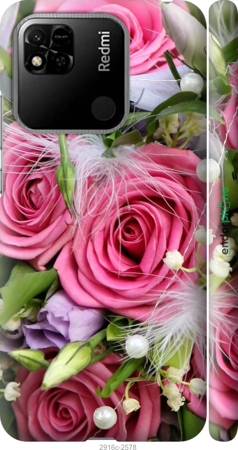 

3D пластиковий матовий чохол "Ніжність" для Xiaomi Redmi 10A, Рожевий