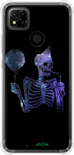Силикон с усиленными углами чехол Скелетное искусство для Xiaomi Redmi 10A - 6536sp-2578 изображение 