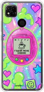 Силикон с усиленными углами чехол Y2K Aesthetic Retro Pet: Годуй мене кавою для Xiaomi Redmi 10A - 6784sp-2578 изображение 