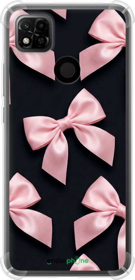 Силикон с усиленными углами чехол Coquette Ribbons Dark Coquette для Xiaomi Redmi 10A - 6767sp-2578 изображение 