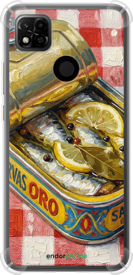 Силіконовий протиударний с посиленими кутами чехол Vintage Sardine Tin Phone для Xiaomi Redmi 10A - 6772sp-2578 изображение 
