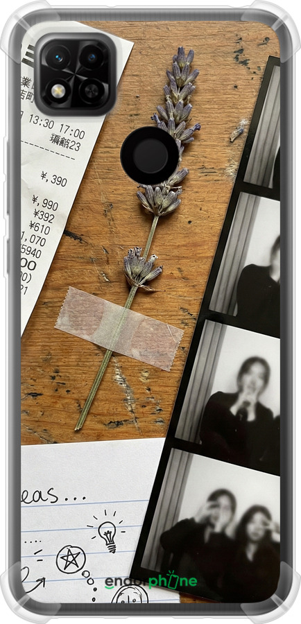 Силикон с усиленными углами чехол Aesthetic Scrapbook Collage для Xiaomi Redmi 10A - 6773sp-2578 изображение 