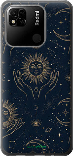 2D пластиковый чехол Celestial Harmony: Sun & Moon Gold Mystic Pattern для Xiaomi Redmi 10A - 6778t-2578 изображение 