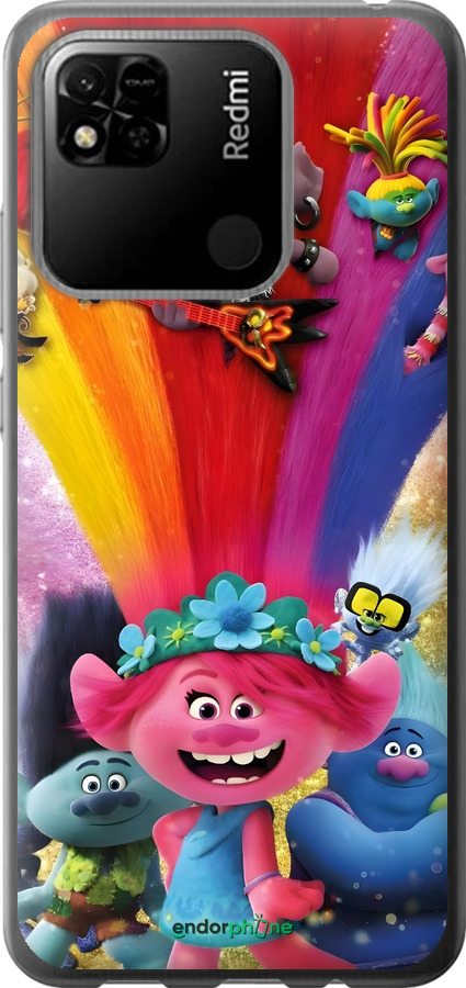 Силіконовий чехол Тролі для Xiaomi Redmi 10A - 6343u-2578 изображение 