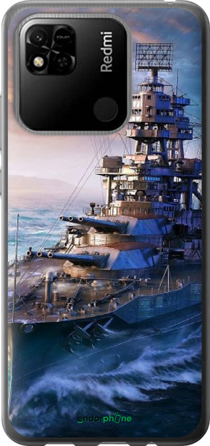 2D пластиковый чехол Военный корабль, world of tanks, wargaming для Xiaomi Redmi 10A - 6461t-2578 изображение 