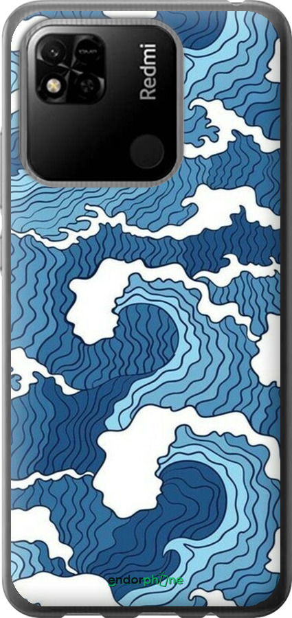2D пластиковый чехол Абстрактный рисунок морских волн для Xiaomi Redmi 10A - 6538t-2578 изображение 