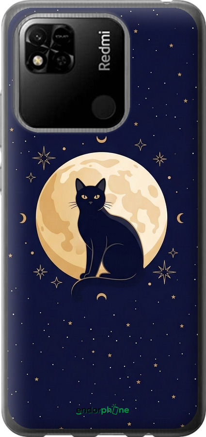 Силіконовий чехол Cute Cat Celestial/Witchy для Xiaomi Redmi 10A - 6787u-2578 изображение 