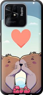 TPU чехол Капібара кохання для Xiaomi Redmi 10C - 6027b-2591 изображение 