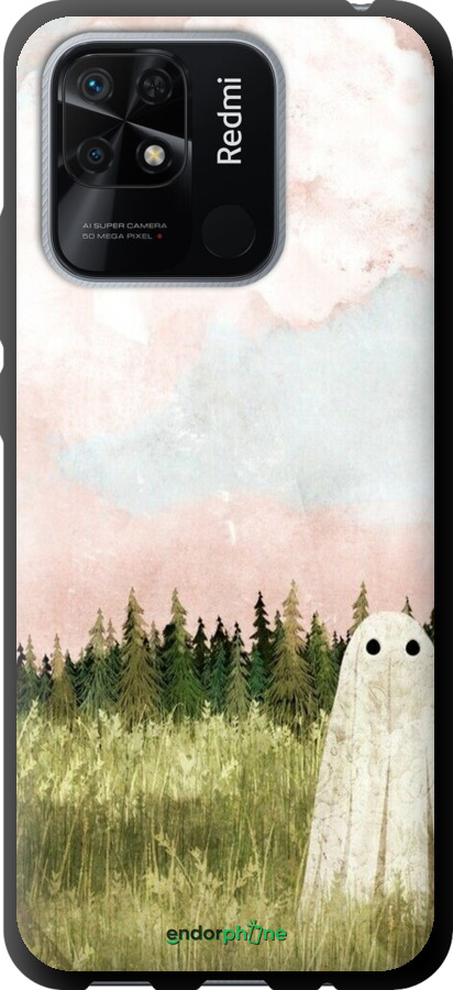 TPU чехол Привидение для Xiaomi Redmi 10C - 6401b-2591 изображение 