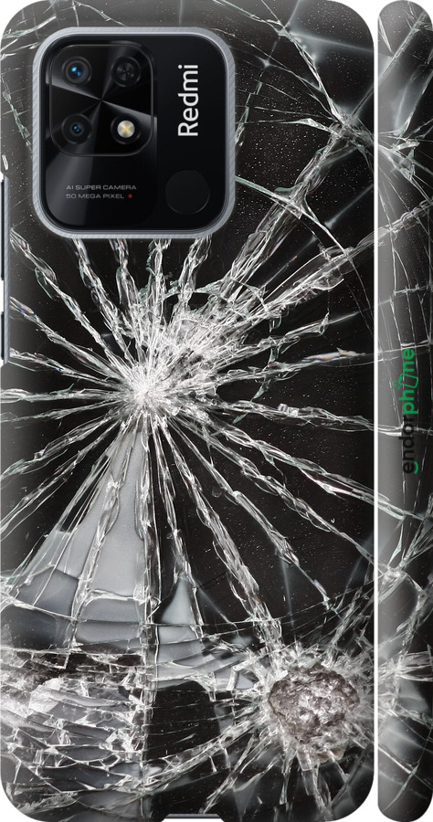 3D пластиковый матовый чехол Glass для Xiaomi Redmi 10C - 6608m-2591 изображение 