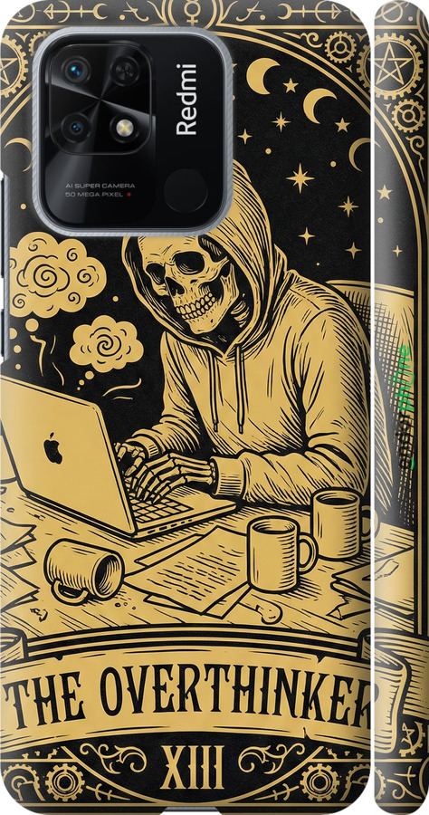 3D пластиковый матовый чехол The Overthinker для Xiaomi Redmi 10C - 6774m-2591 изображение 