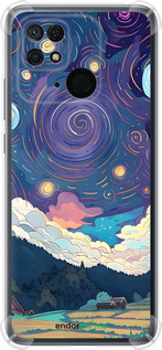Силіконовий протиударний с посиленими кутами чехол Креативний арт для Xiaomi Redmi 10C - 6322sp-2591 изображение 