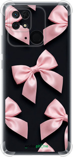 Силикон с усиленными углами чехол Coquette Ribbons Dark Coquette для Xiaomi Redmi 10C - 6767sp-2591 изображение 