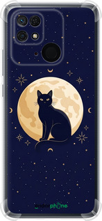Силіконовий протиударний с посиленими кутами чехол Cute Cat Celestial/Witchy для Xiaomi Redmi 10C - 6787sp-2591 изображение 