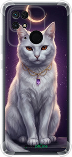 Силіконовий протиударний с посиленими кутами chehol(1620) - TRANSLATE NOT EXISTS 'Mystic White Cat Gothic Dark Purple Gold' dlya(1621) - TRANSLATE NOT EXISTS Xiaomi Redmi 10C - 6805sp-2591 изображение 1